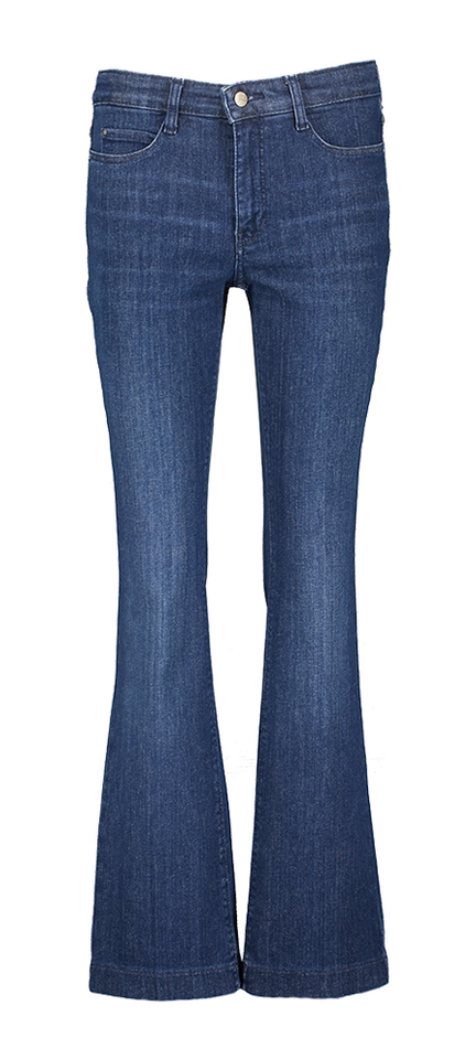 Donkerblauwe bootcut jeans Mac