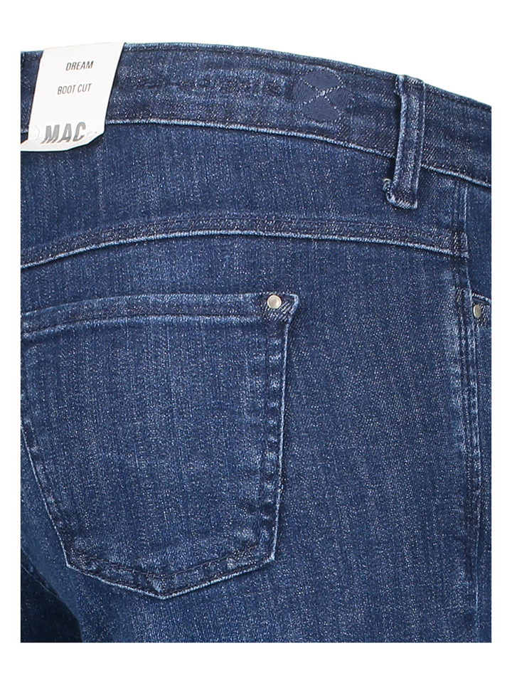 Donkerblauwe bootcut jeans Mac