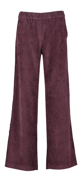Bordeaux broek met elastiek in ribfluweel Chiara Mac