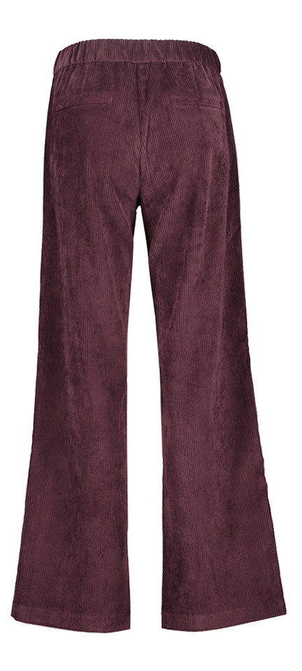 Bordeaux broek met elastiek in ribfluweel  Chiara Mac