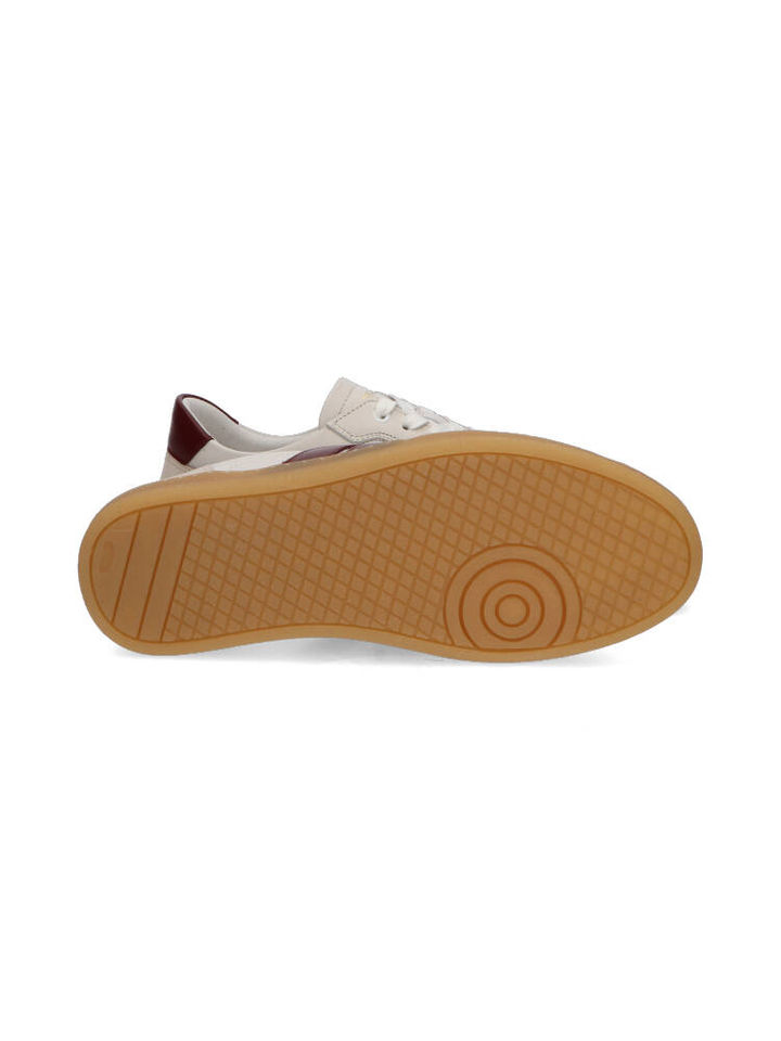 Off white-burgundy lage sneakers National Standard 
