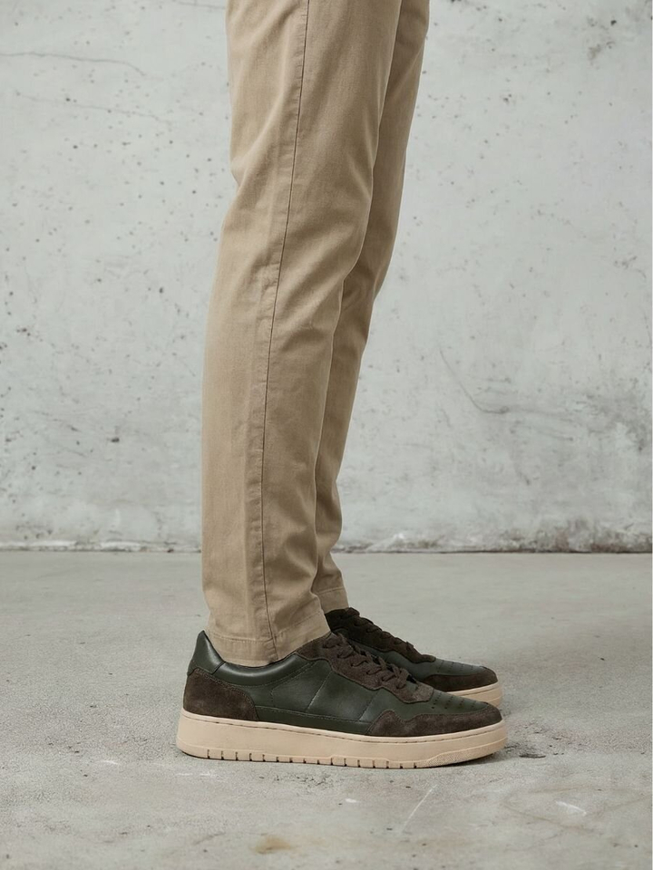 Kaki mix lage sneakers Edition 6 National Stand 