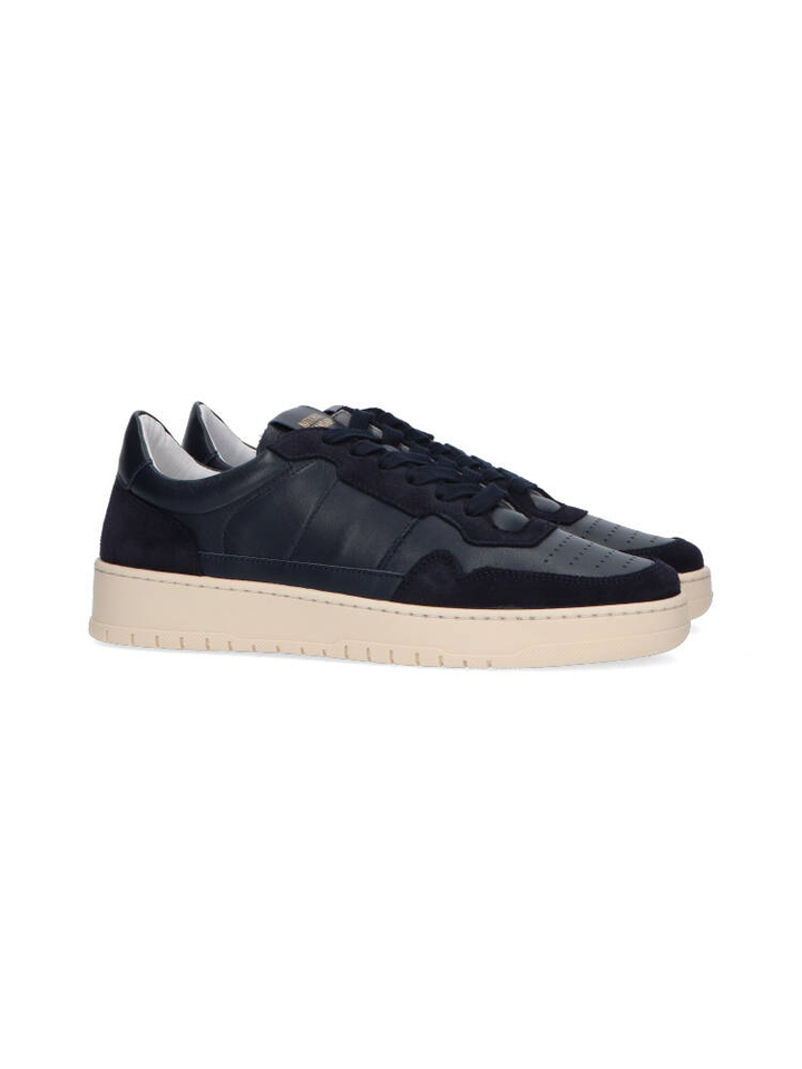 Donkerblauwe lage sneakers National Standard