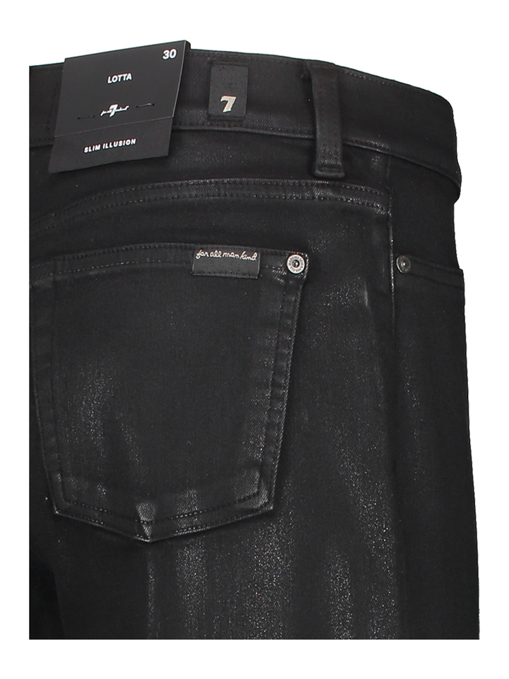 Zwarte jeans met glans Lotta For All Mankind
