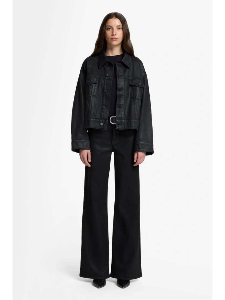 Zwarte jeans met glans Lotta For All Mankind