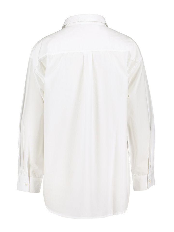 Witte katoenen blouse met detail in pailletten Yusra Senso