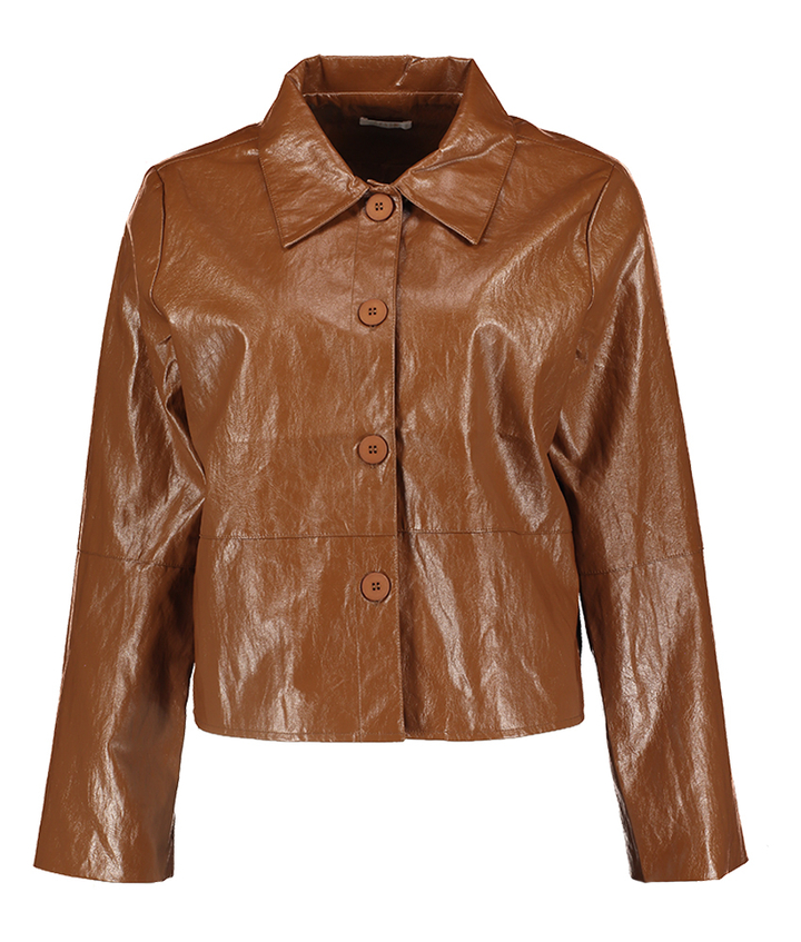 Cognac kleurige vest Ishi Senso 