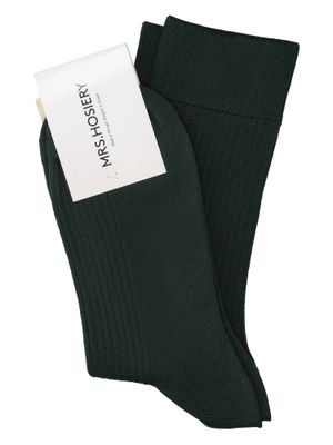Donkergroene kousen Mrs Hosiery