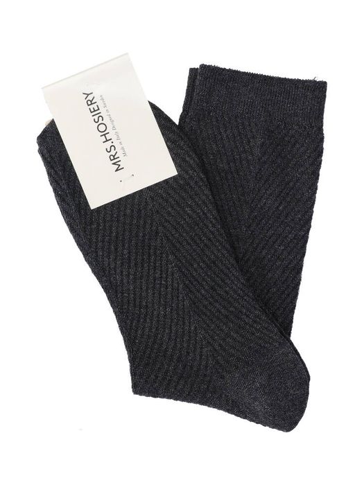 Donkergrijze kousen in print Mrs Hosiery