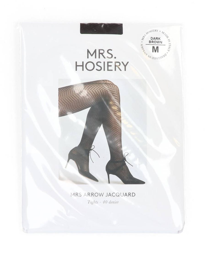 Donkerbruine panty's Mrs arrow jacquard Mrs Hosiery 