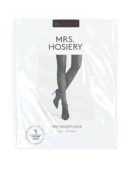 Donkerbruine panty's Mrs smooth silk Mrs Hosiery