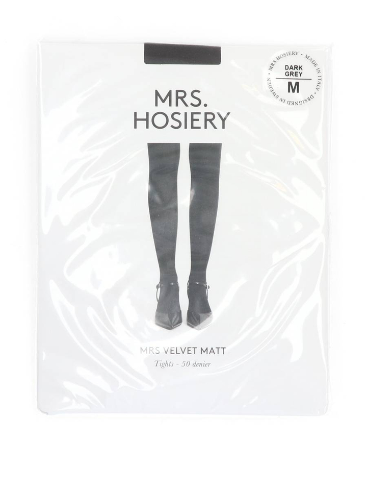 Donkergrijze panty's tights 50 denier Mrs velvet matt Mrs Hosiery 