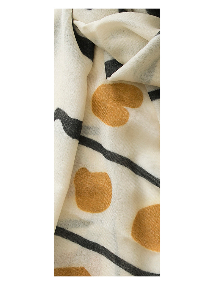 Offwhite sjaal Francisca Bo'Vie 