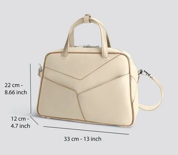 Bleached sand handtas Midi Bowler Kaai 