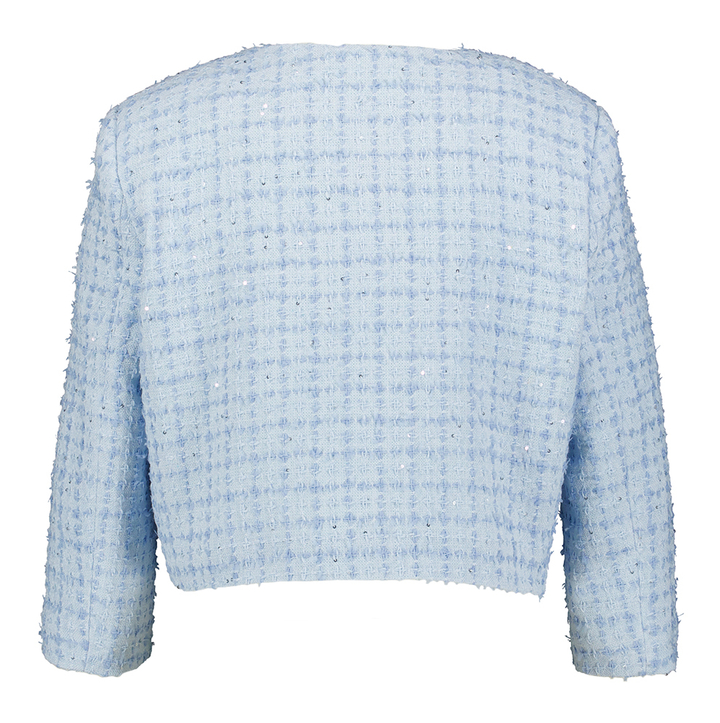 Lichtblauw kort gekleed vestje Rinascimento