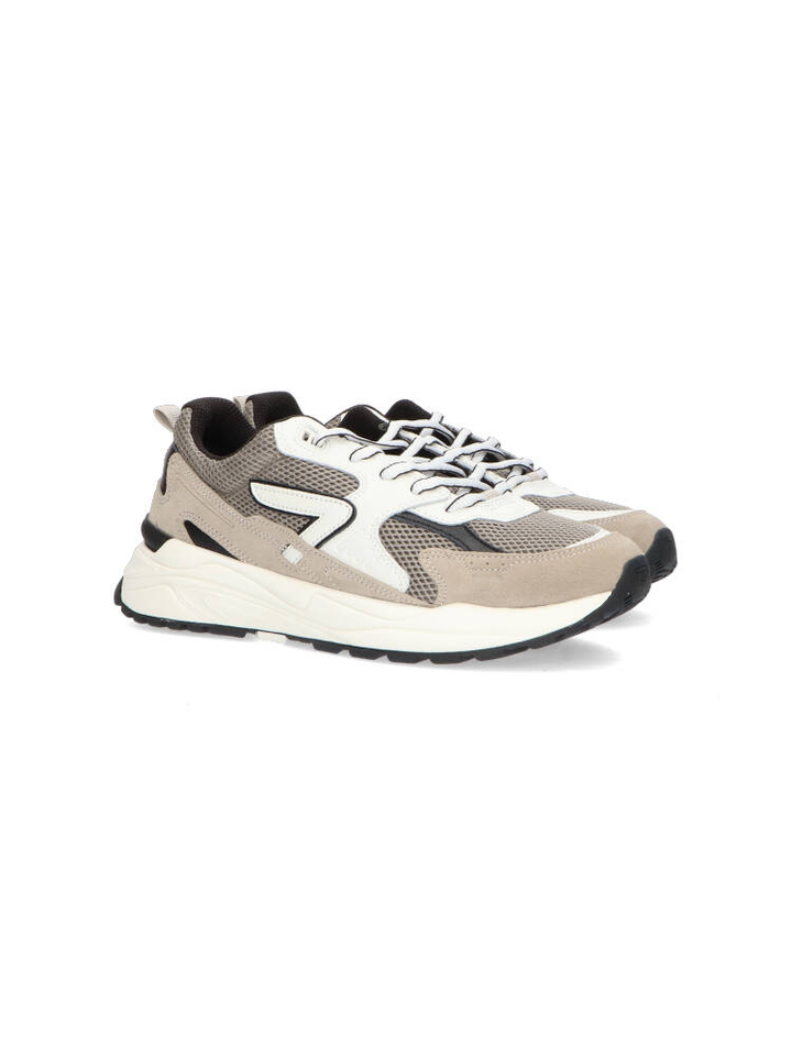 Beige lage sneakers Grid Hub 