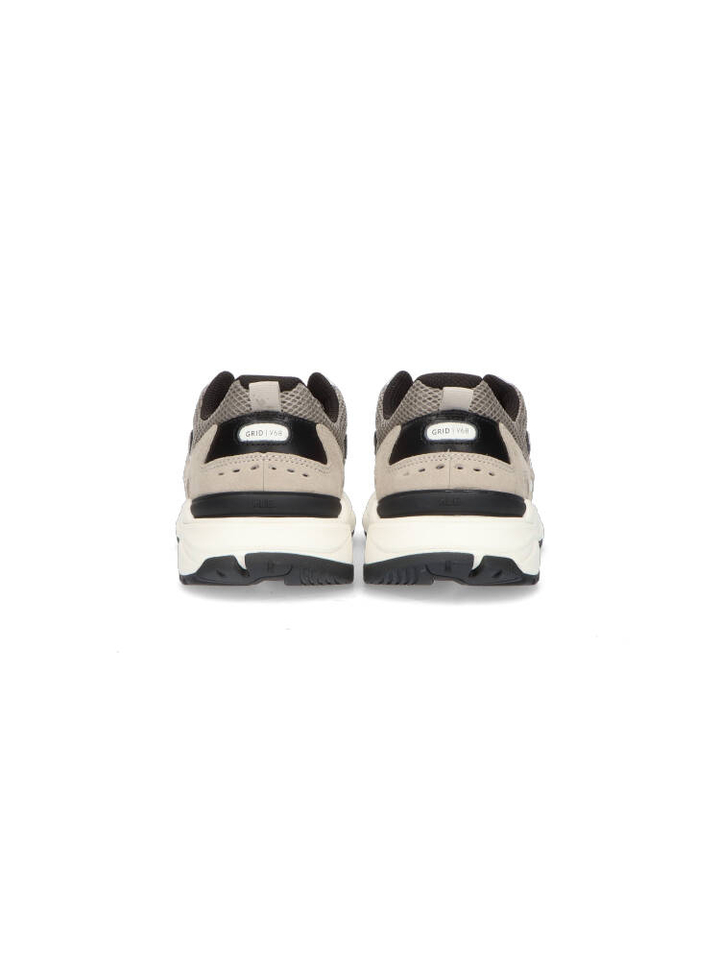 Beige lage sneakers Grid Hub 