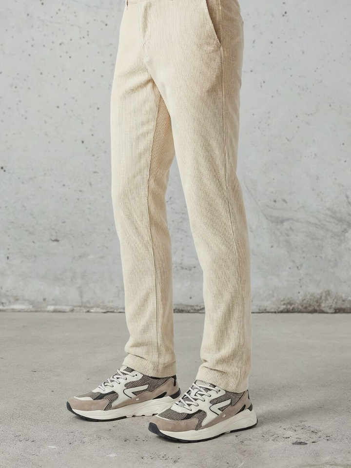 Beige lage sneakers Grid Hub 
