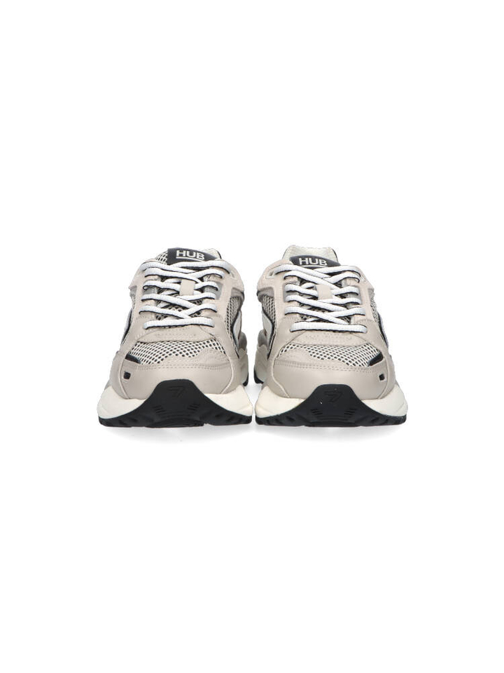 Cement kleurige sneakers met zwart detail Slam Hub