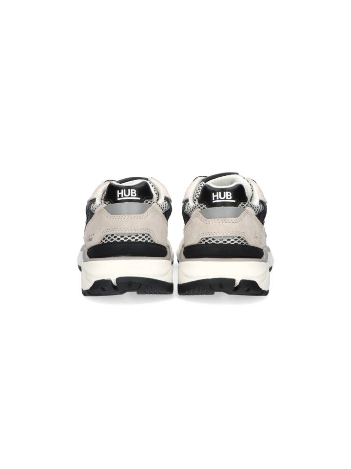 Cement kleurige sneakers met zwart detail Slam Hub