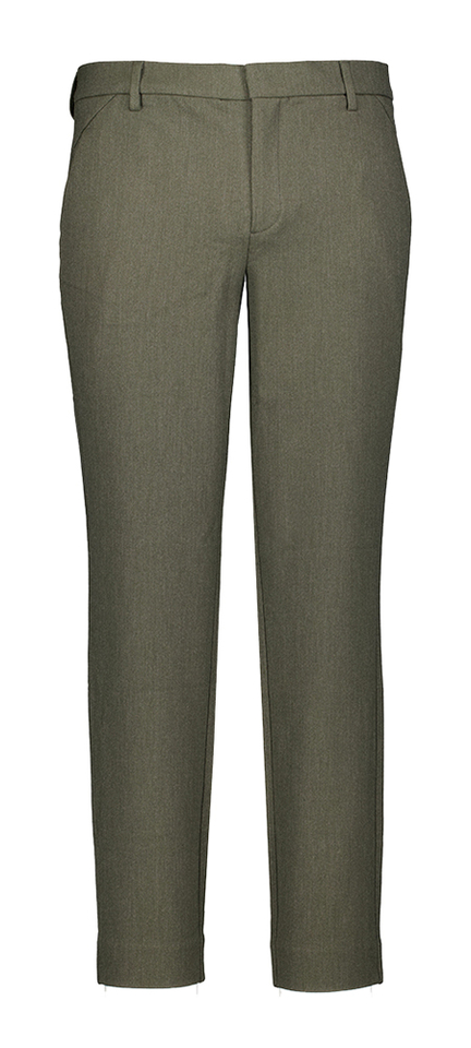 Kaki slim fit broek Josh Plain