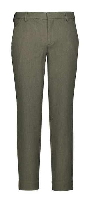 Kaki slim fit broek Josh Plain