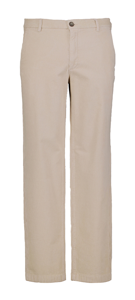 Beige ribfluwelen broek Lucas Plain 