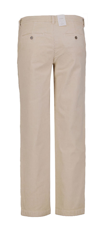 Beige ribfluwelen broek Lucas Plain 