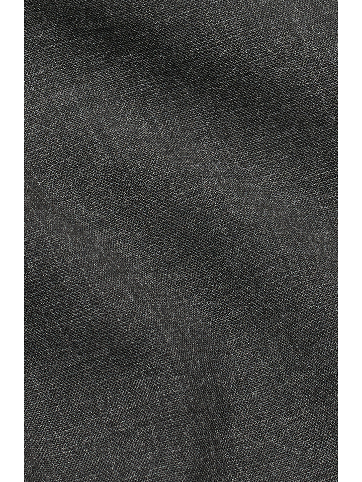 Donkergrijze geklede broek Theo Plain 