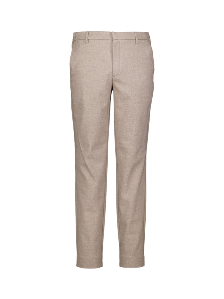 Zand kleurige broek met elastiek Plain