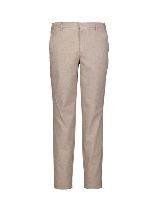 Zand kleurige broek met elastiek Plain
