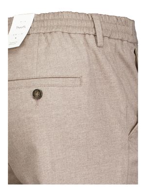Zand kleurige broek met elastiek Plain
