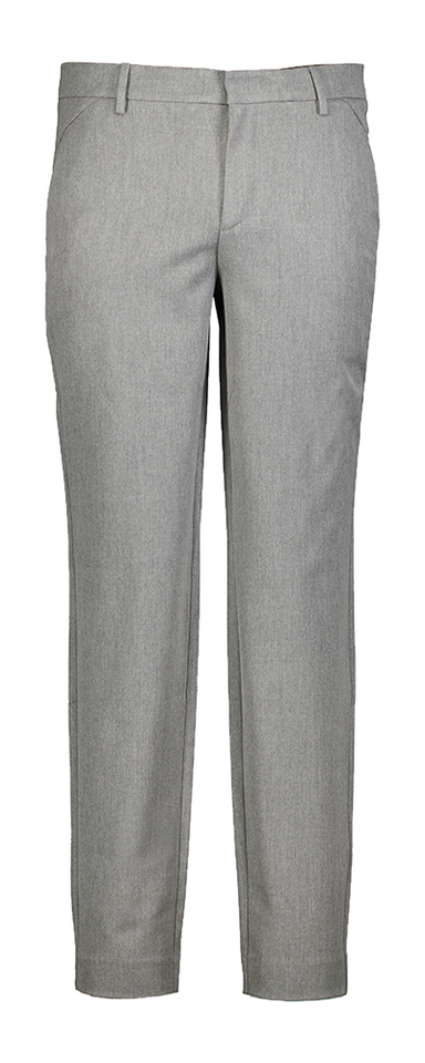 Grijze geklede slim fit chino Plain