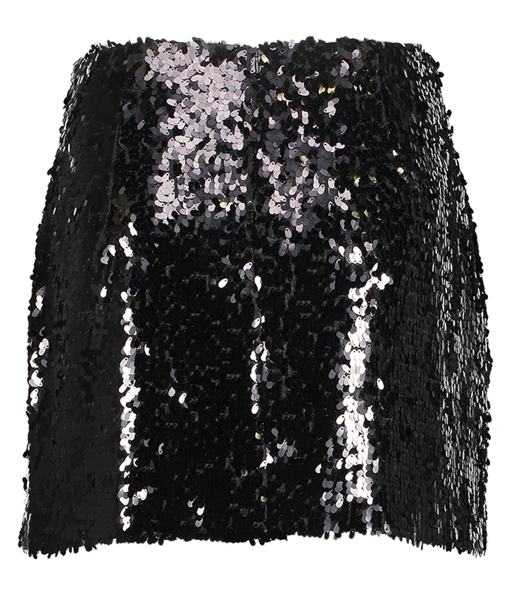 Zwarte feestelijke rok met pailetten Access