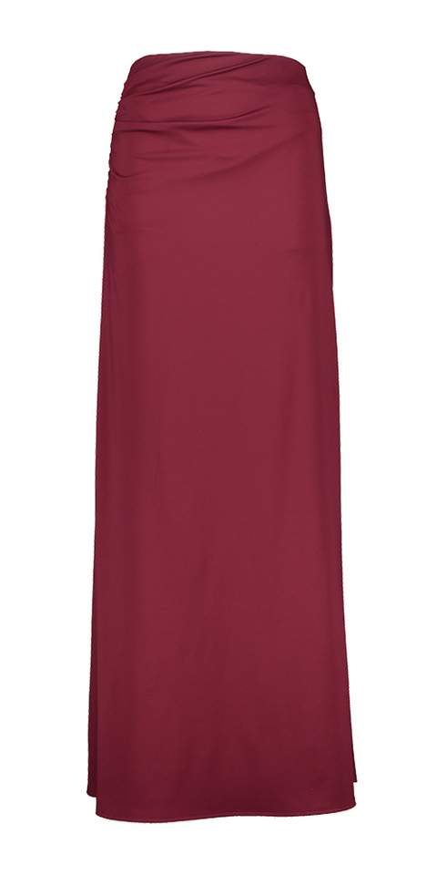 Bordeaux lange rok Access