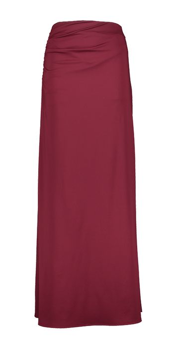 Bordeaux lange rok Access