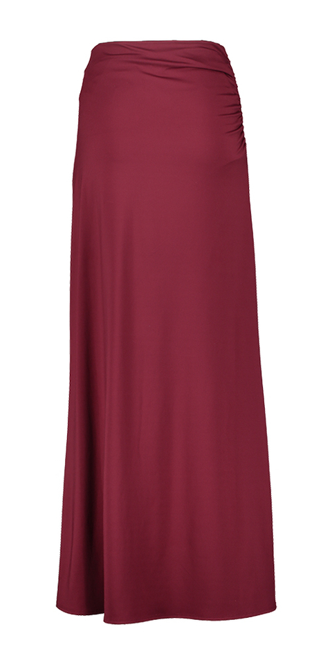 Bordeaux lange rok Access