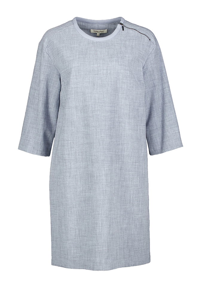 Grijs/blauwe jurk met zakken Marie Mero 