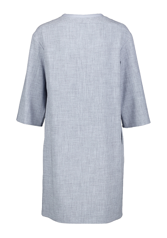 Grijs/blauwe jurk met zakken Marie Mero 
