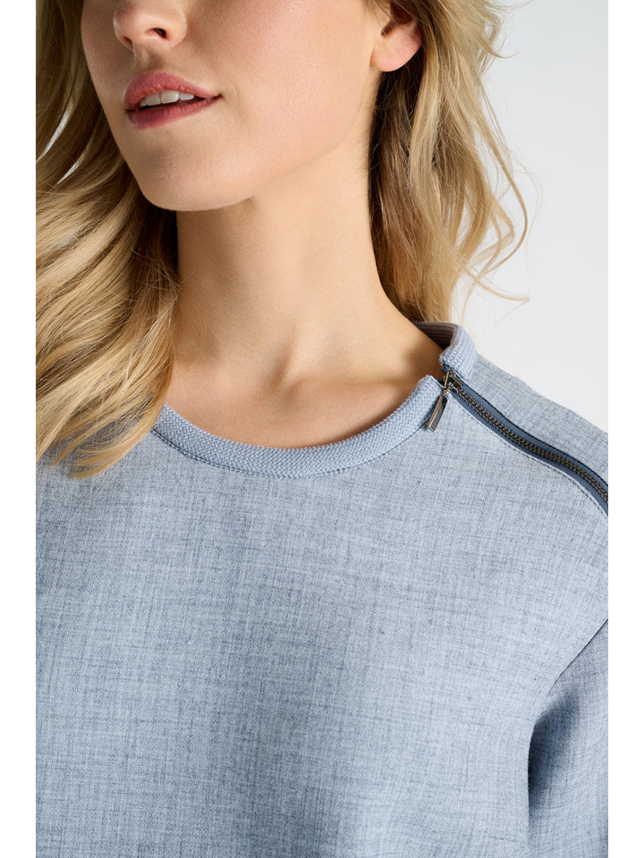 Grijs/blauwe jurk met zakken Marie Mero 