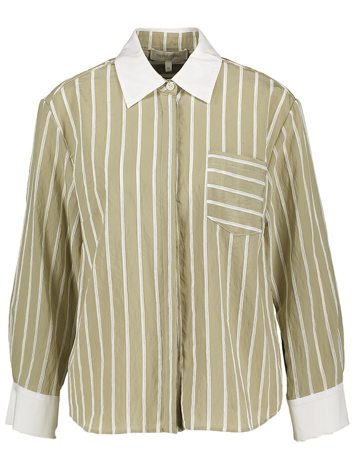Groen gestreepte blouse Marie Méro