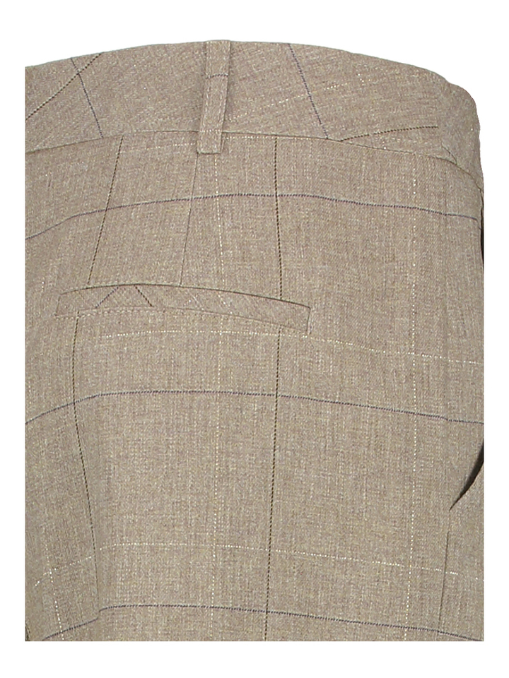 Geruite beige loose fit broek Marie Mero 