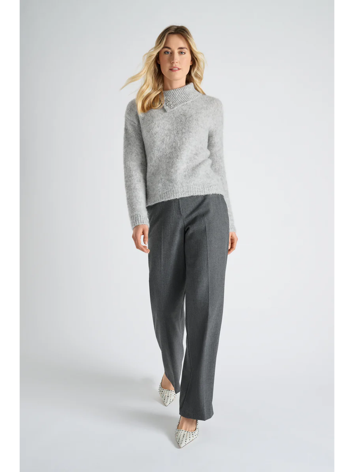 Grijze lange geklede broek Marie Méro
