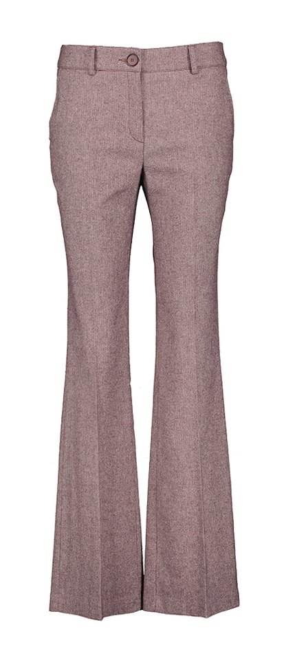 Bordeaux broek in bootcutmodel Marie Mero