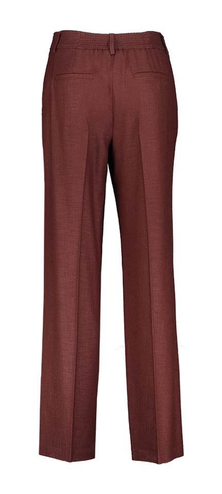 Bordeaux broek met bandplooien Marie Méro