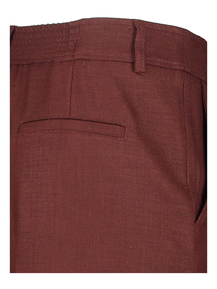 Bordeaux broek met bandplooien Marie Méro