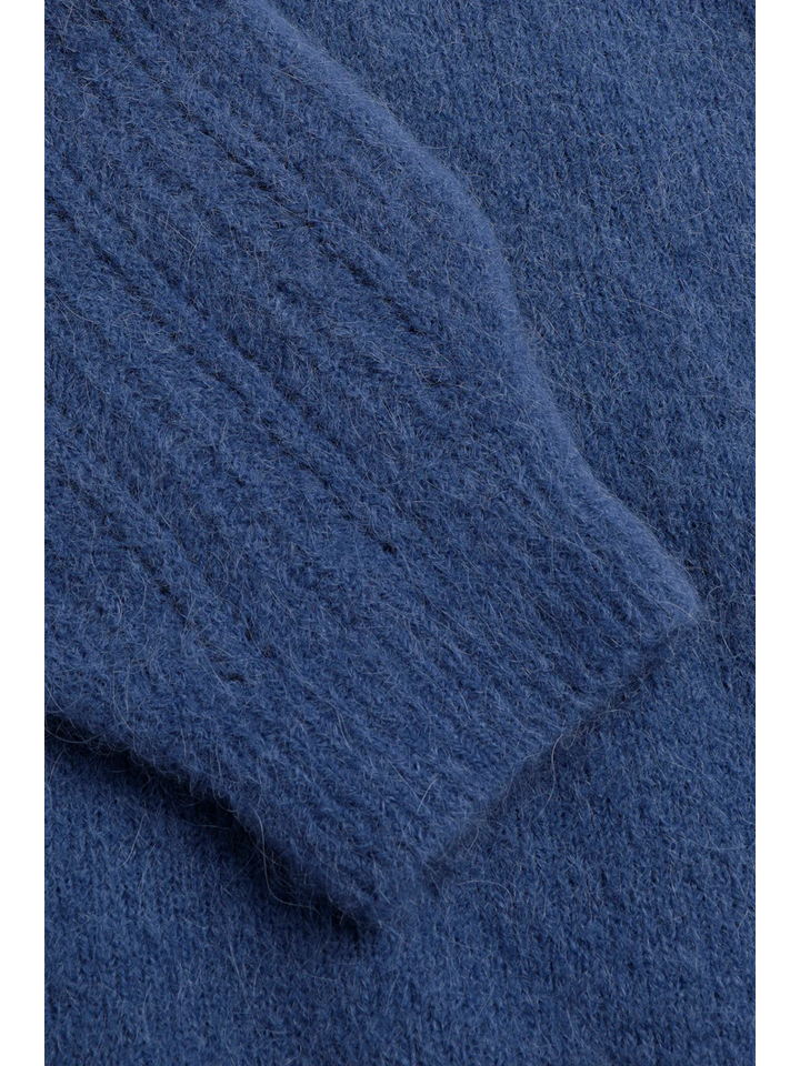 Blauwe trui met alpaca wol Marie Mero 