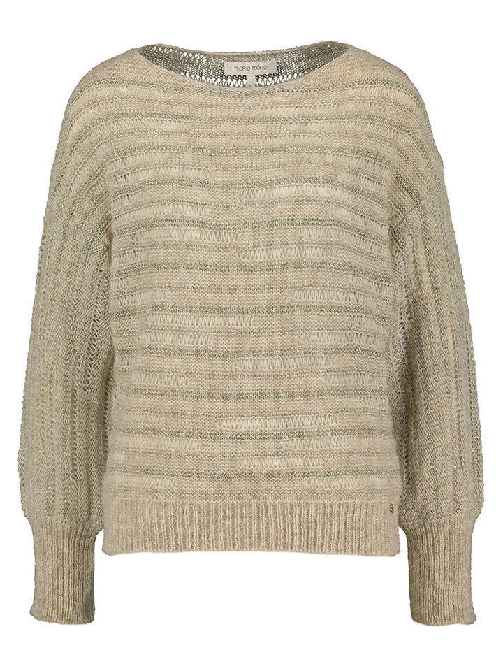 Beige pull met metaaldraad Marie Mero 