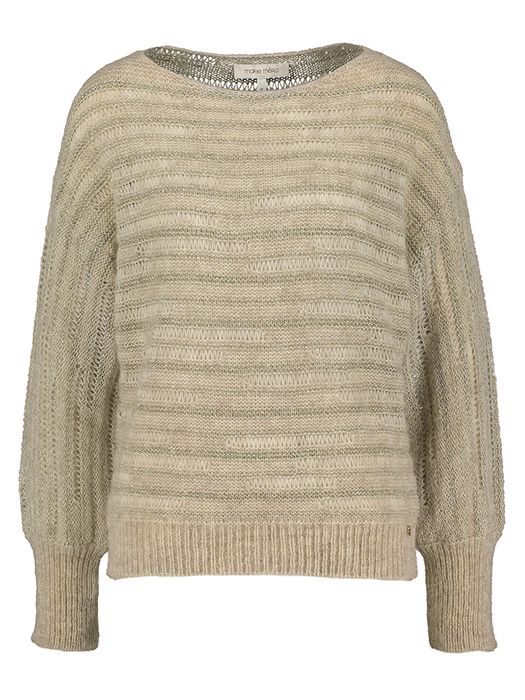 Beige pull met metaaldraad Marie Mero