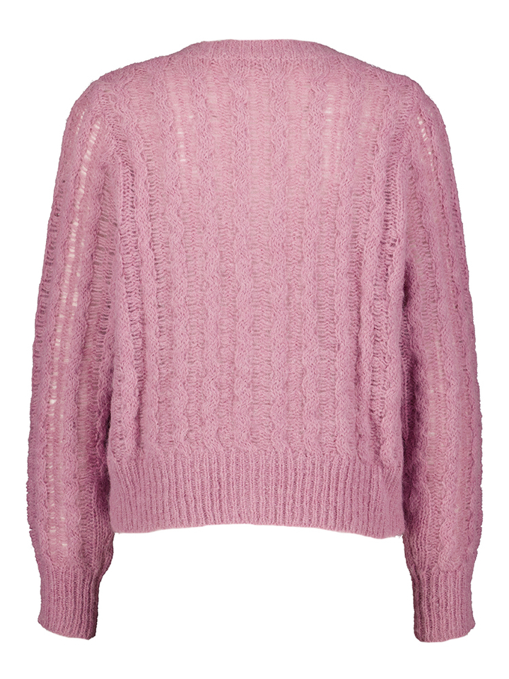 Roze gilet met knoopsluiting Marie Mero